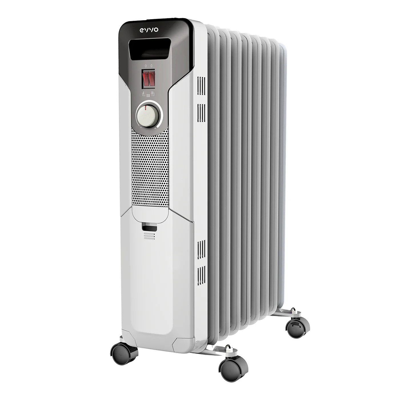 Radiador de Aceite EVVO C9 Blanco, 2.000W, hasta 20m2, Eficiente, 3 modos, fácil transporte