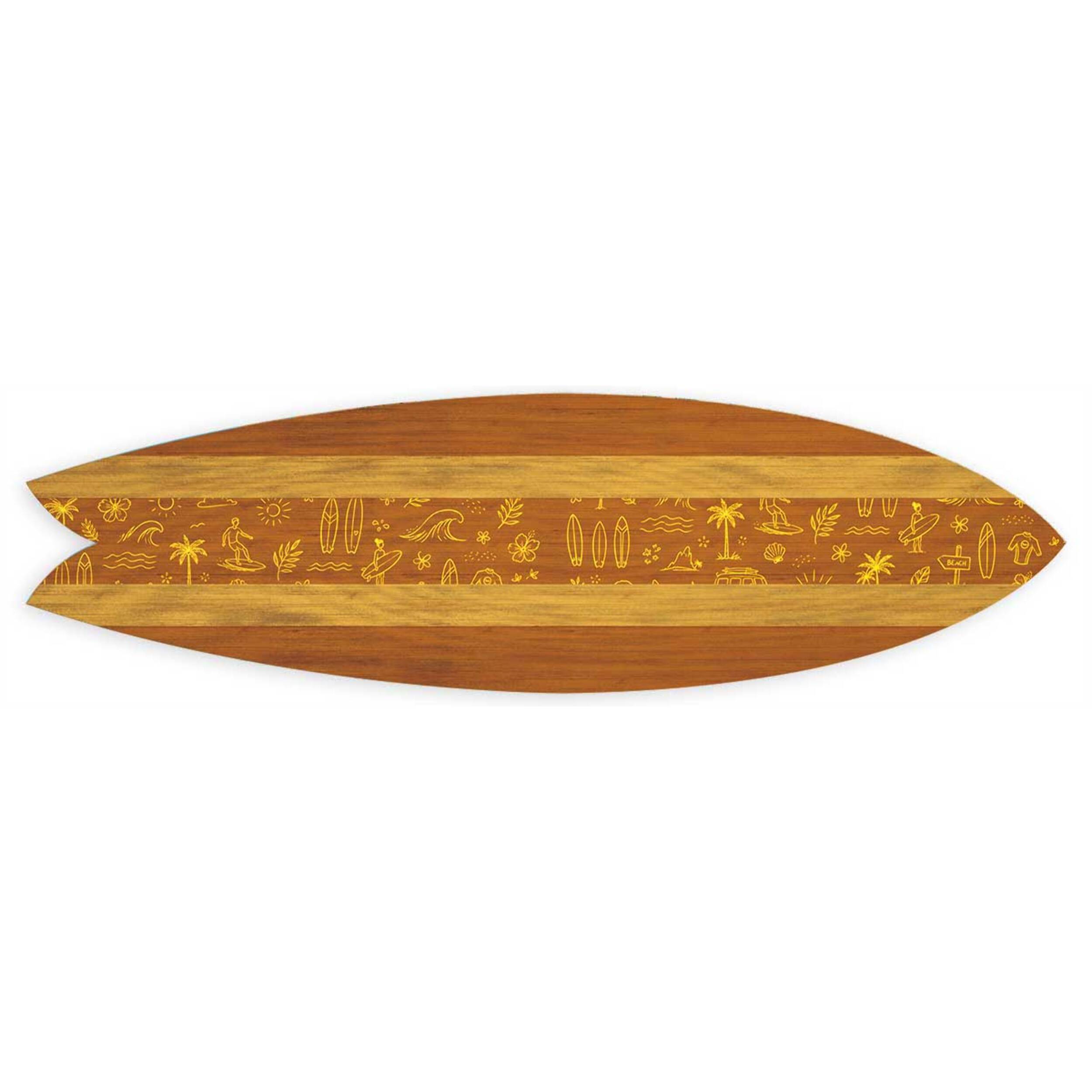 Planche Déco Golden Surf Culture Tableau alu Dibond