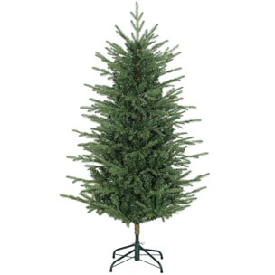 Árbol de Navidad Artificial 150 cm, Árbol de Navidad con 1186 Ramas Densas, Soporte Metálico Plegable, Fácil Montaje, para Salón, Interior, Verde