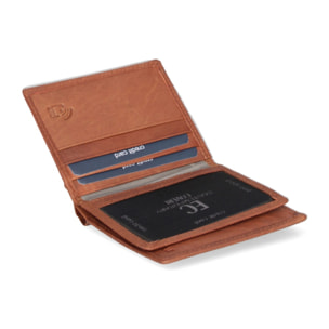 Portafoglio uomo in vera pelle - Modello False - Casual - 8.0 x 10.0 x 1.0 cm