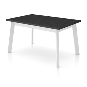Mesa de comedor Naira 140 Negro Blanco