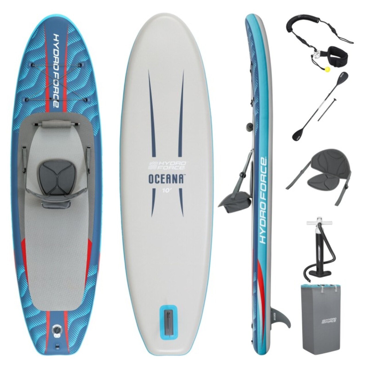 Bestway Paddle gonflable convertible kayak 2-en-1 Oceana 305 cm