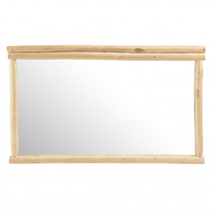 WILL - Miroir rectangulaire en branches de teck naturel