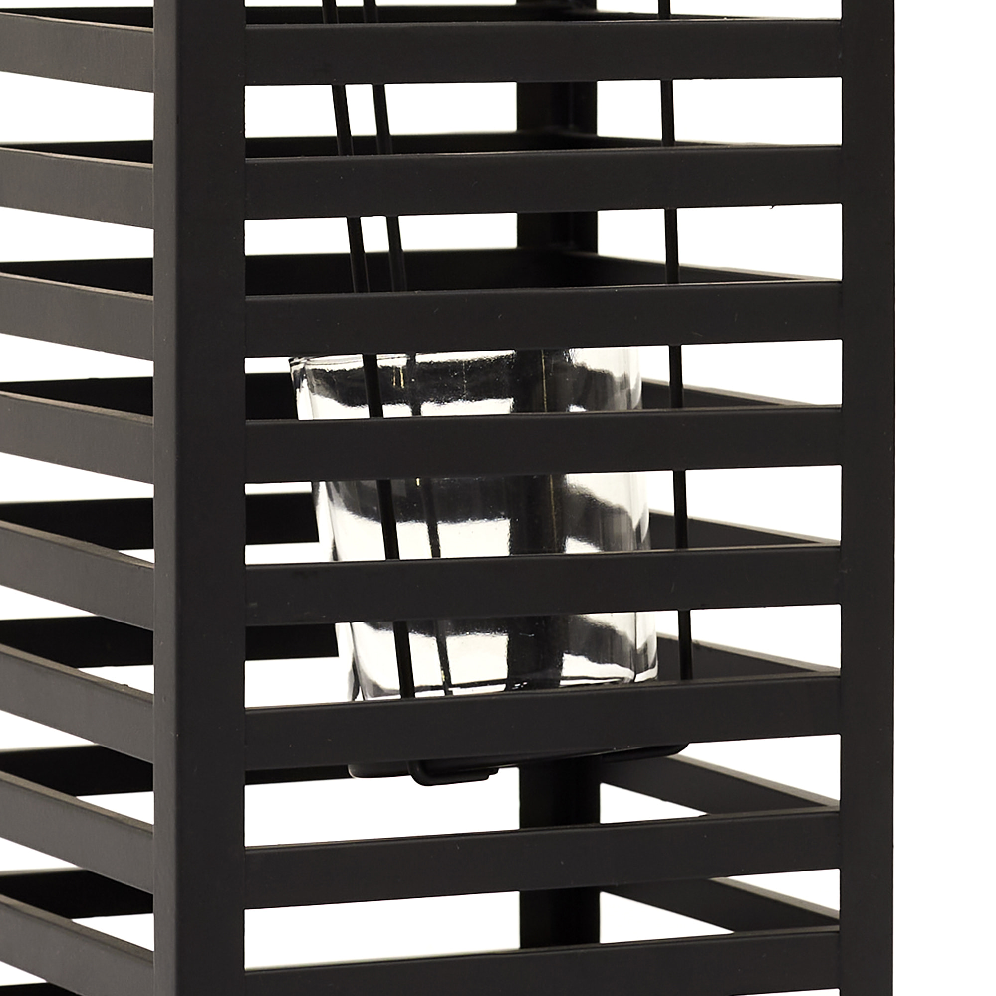 Lanterne En Metal Noir H24.5cm