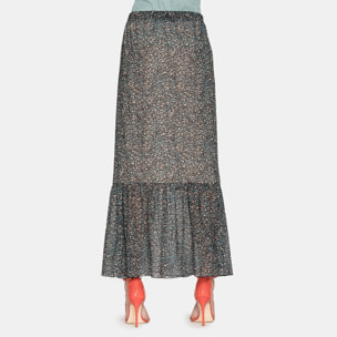 GONNA IN POLIESTERE STAMPATO. Vestibilità regolare.