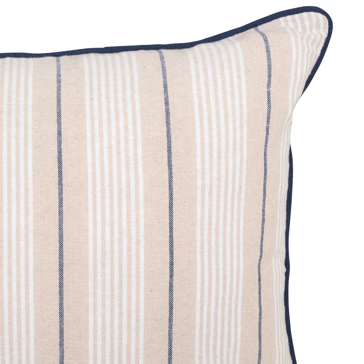 Coussin Groove 58x38cm rayé bleu navy