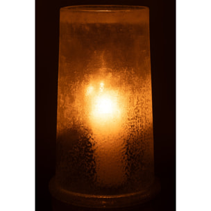 J-Line photophore Sucre - verre - blanc - extra large