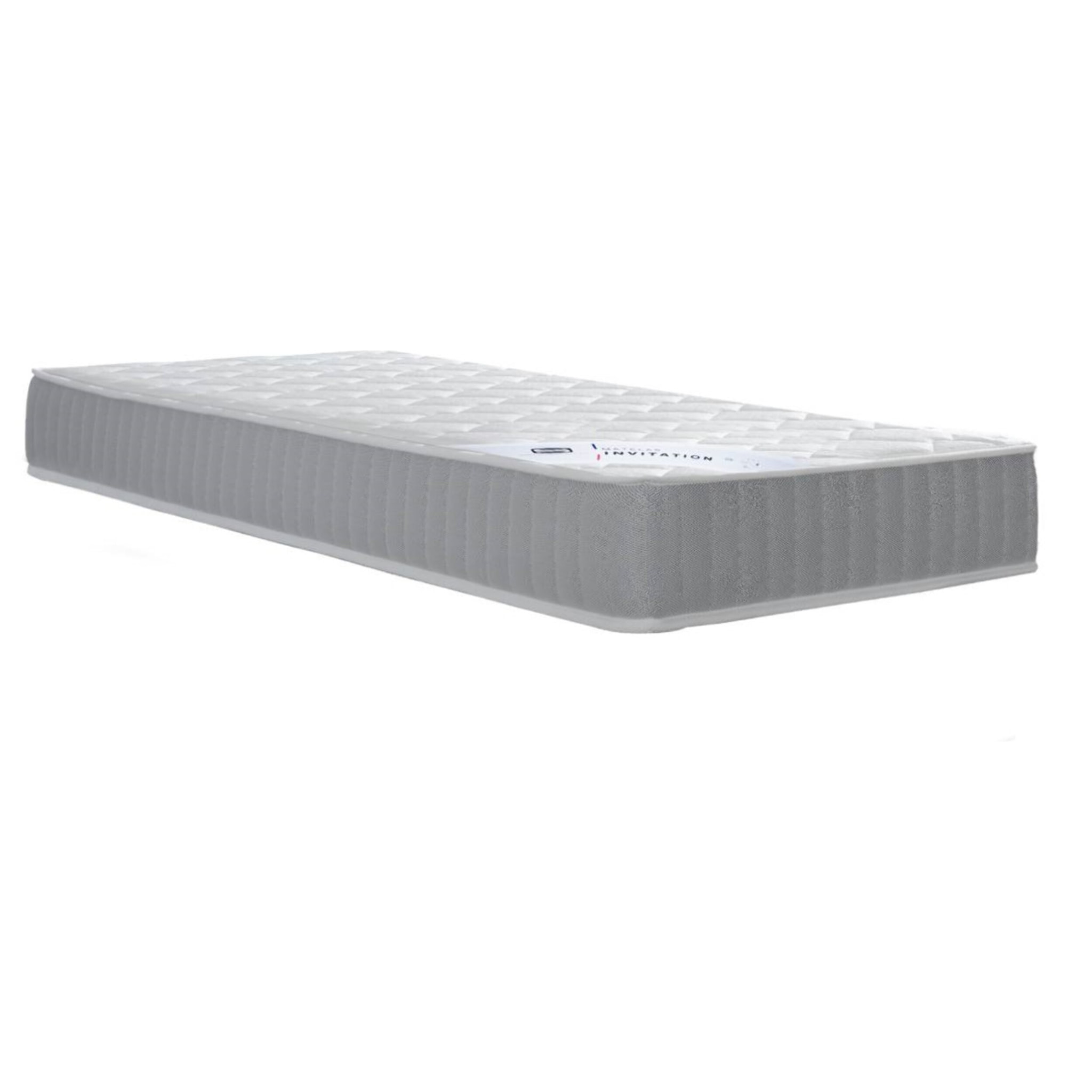 Ensemble matelas H23 ressort ensachés, ferme, sommier