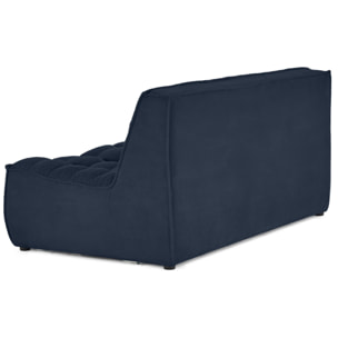 Ellie - canapé 2 places en velours texturé - Bleu marine