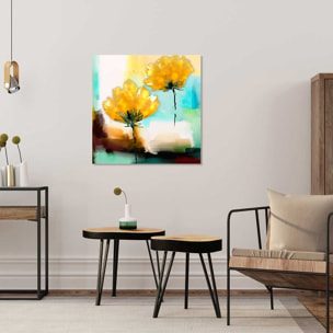 Tableau abstrait fleur Tableau alu Dibond