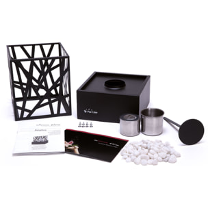 Chimenea de etanol diseño de sobremesa en acero esmaltado AMALTEA B PURLINE 750 W