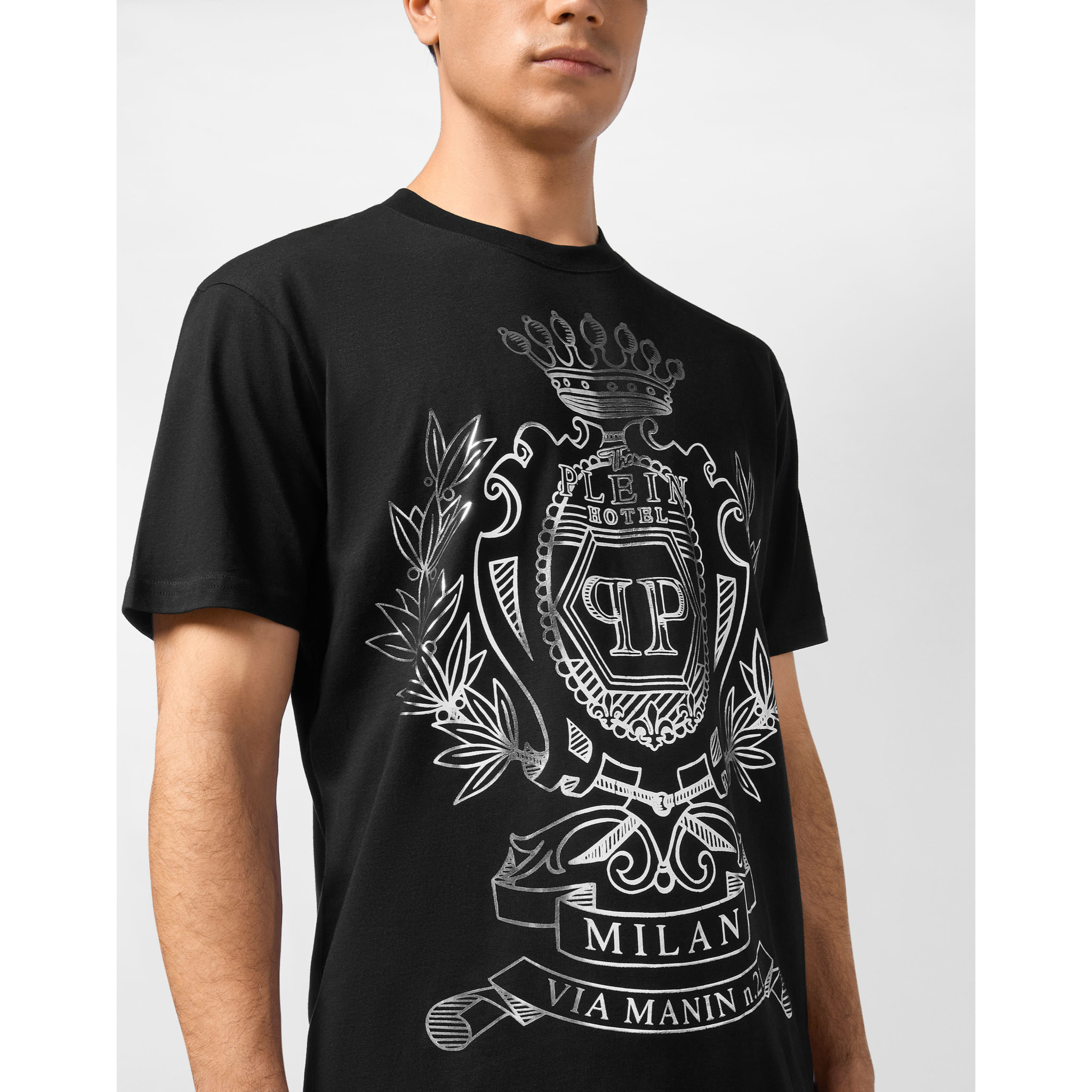PHILIPP PLEIN T-Shirt Round Neck Ss CREST