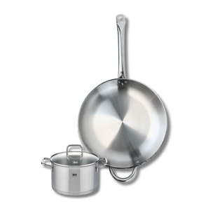 Ensemble de 1 Poêle de cuisson 32 cm et 1 faitout 16 cm Elo Profi Citrin