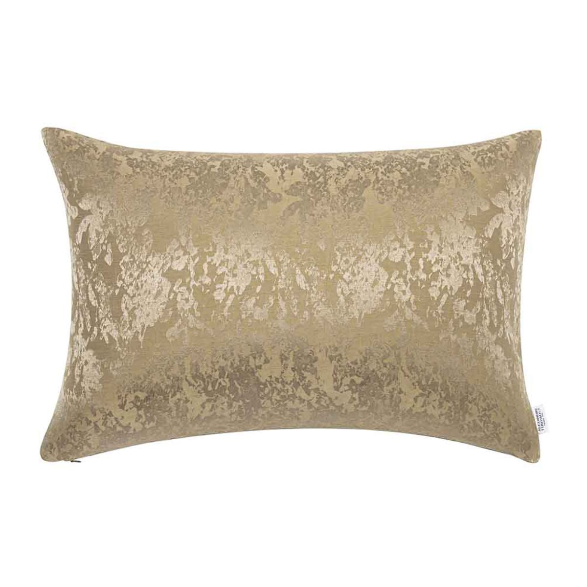 Taie d'oreiller imprimé en lin et soie, Lin & Soie, Jaune désert