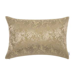 Taie d'oreiller imprimé en lin et soie, Lin & Soie, Jaune désert