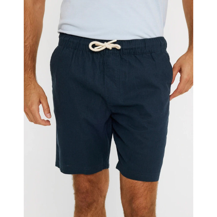 Bermuda Lino Azul Marino - Damu
