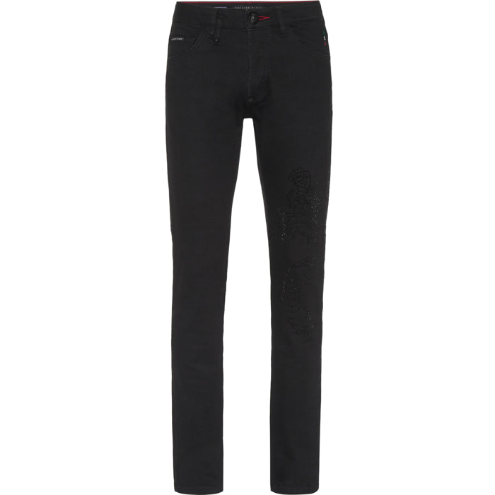 PHILIPP PLEIN Vaqueros de corte recto DRAGON