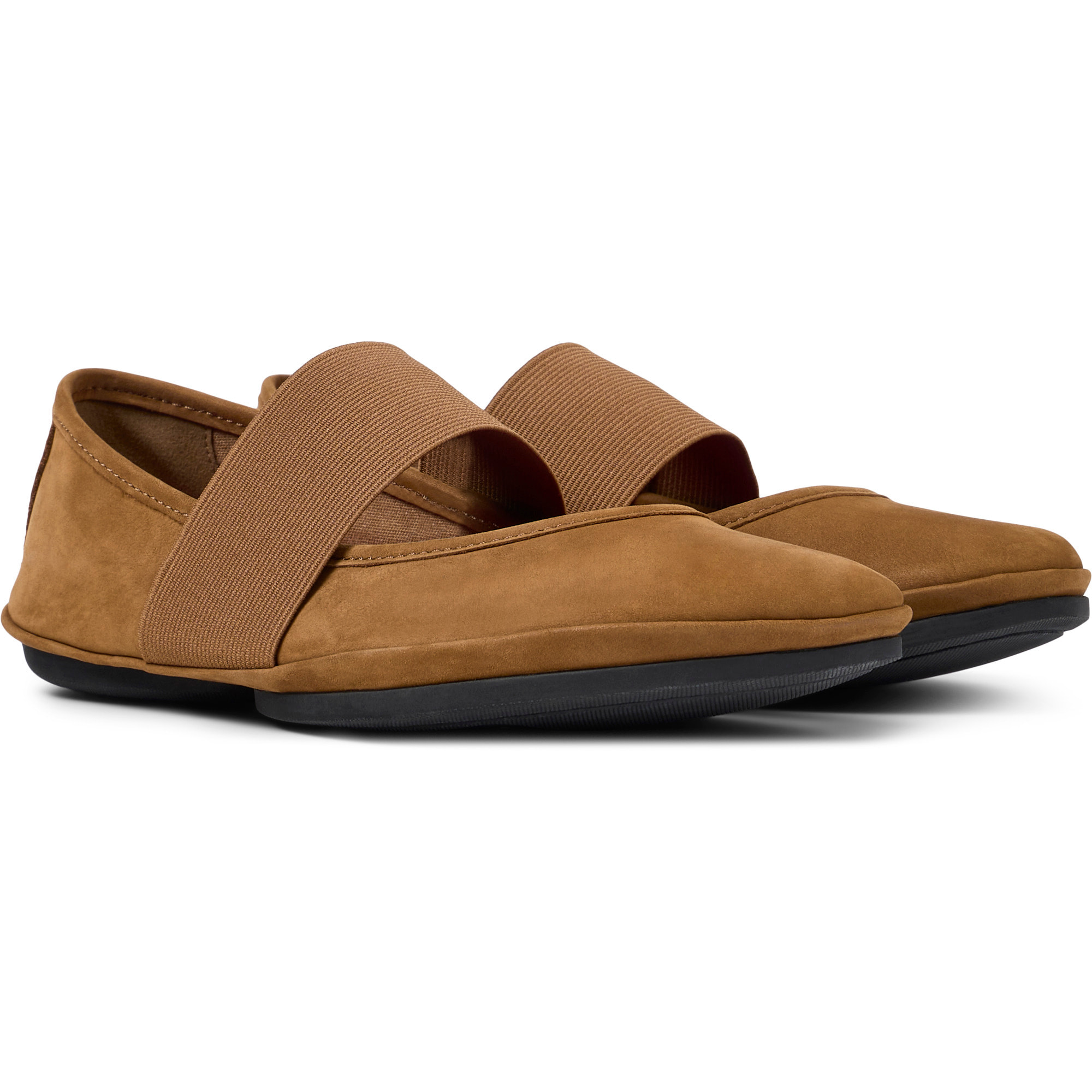 Bailarinas - CAMPER Right Nina - Marron - Cuero Nubuck