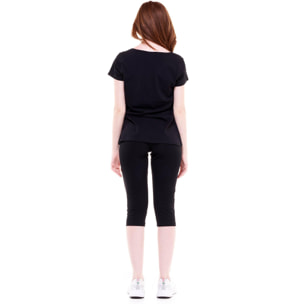 T-shirt da donna maniche corte logo grande Welcome Back