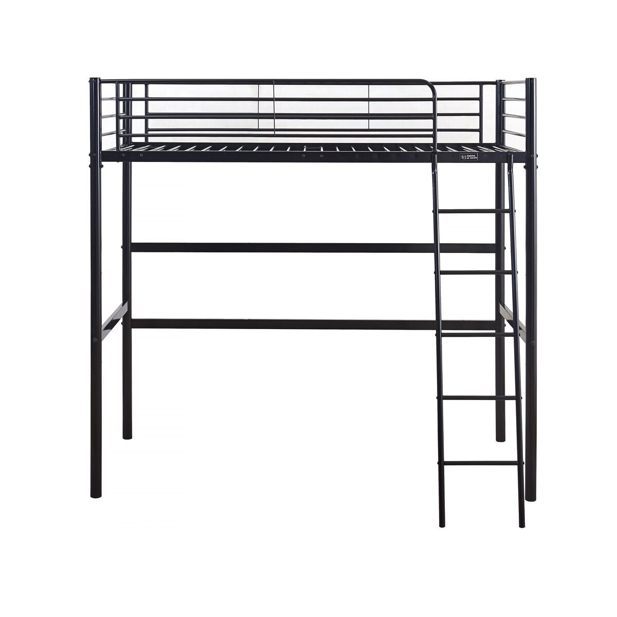 Lit mezzanine en métal "Alora" - 90 x 190 cm - Noir