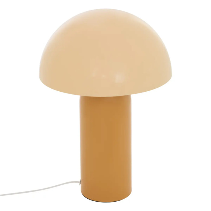 Lampe champignon Lito H. 37 cm jaune bicolore