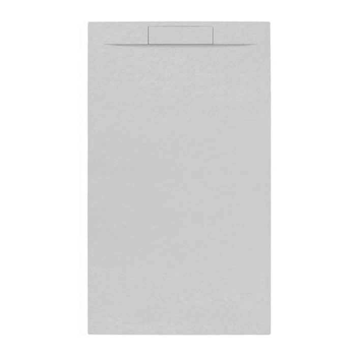 Fusion Receveur de douche 120x80cm en marbre coulé, Gris perle (SATFU12080GRP)