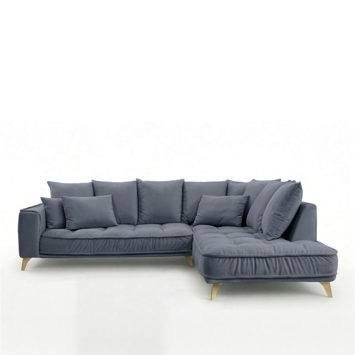 Canapé Tissu Angle Droit Altamo - 4 Places