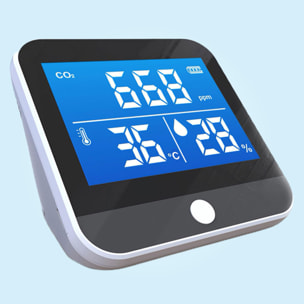 Estación meteorológica inalámbrica con detector de CO2 AIRTESTER CO2 PURLINE