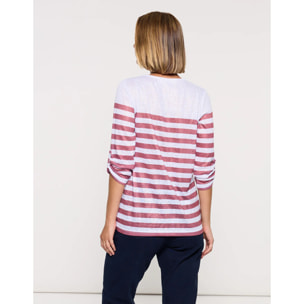 Camiseta Manga Media Rosa - Malberry