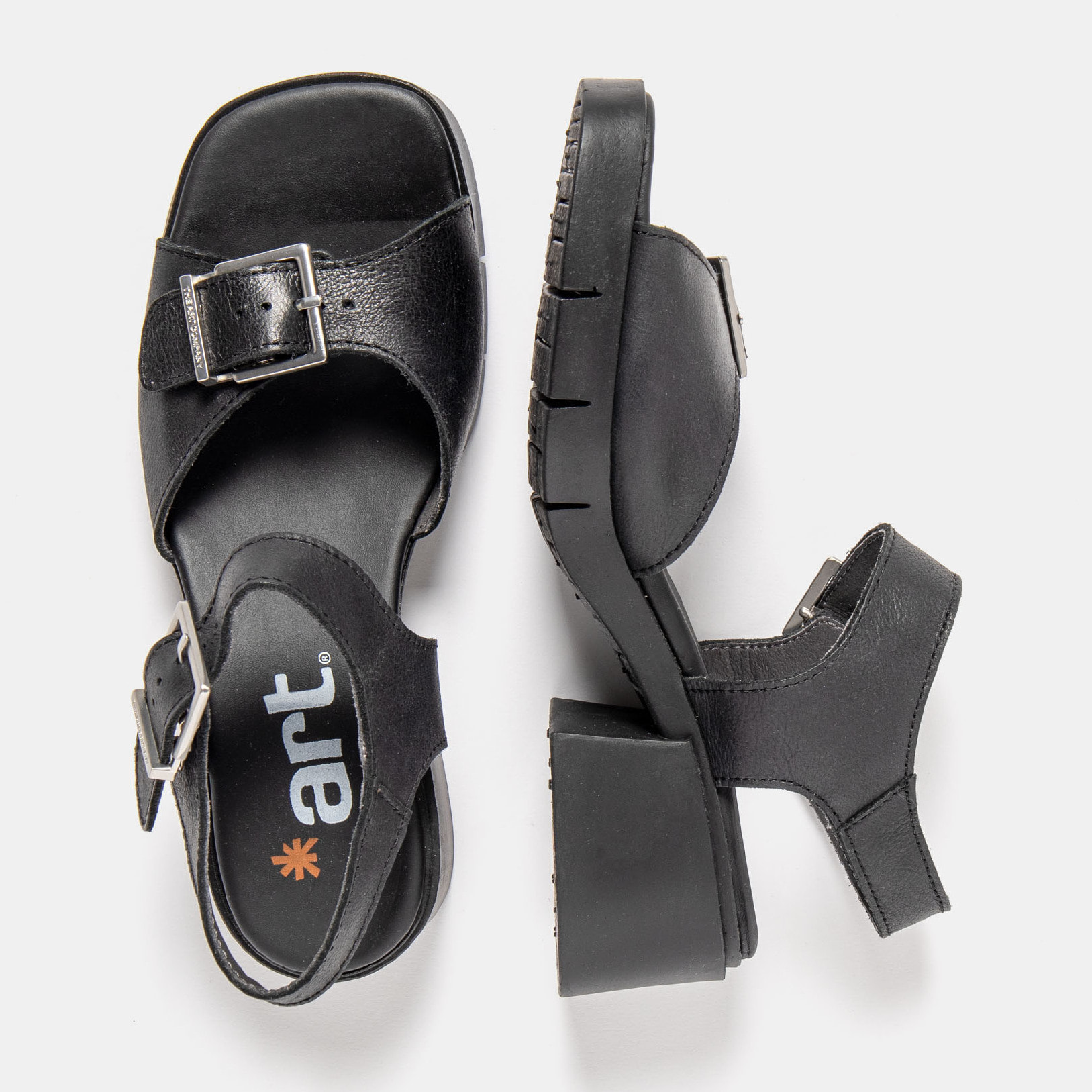 Sandalias con tacón 2061 ROMA BLACK / VARSOVIA color Black