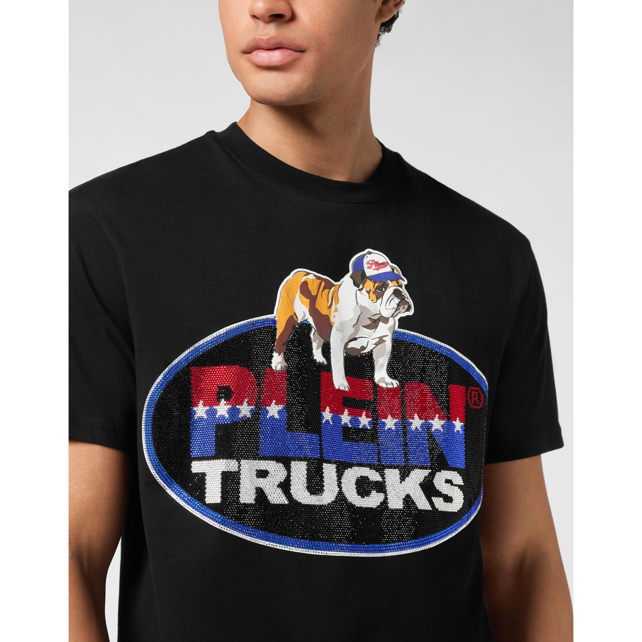 PHILIPP PLEIN T-Shirt Round Neck Ss Bulldog