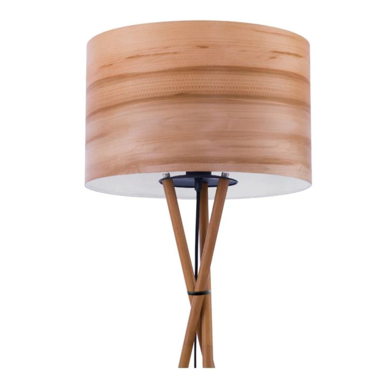 Lampadaire en bois d'hêtre et feuille de bois - Kyoto