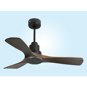 Ventilateur de plafond Réversible  Thermostat Wifi Moteur à courant continu Toits en pente Télécommande Hypersilence Mémoire Shopify Vendible (AUTOMATIQUE)