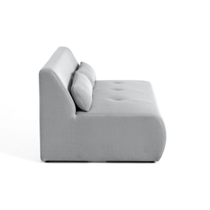 Onyx - canapé droit 2 places - en tissu mailles 3D - Gris clair