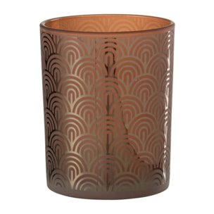 J-Line photophore Arc - verre - orange - medium