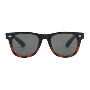 Gafas de sol OCEAN SAIN DENIS - Negro brillante arriba y carey abajo / Ahumada