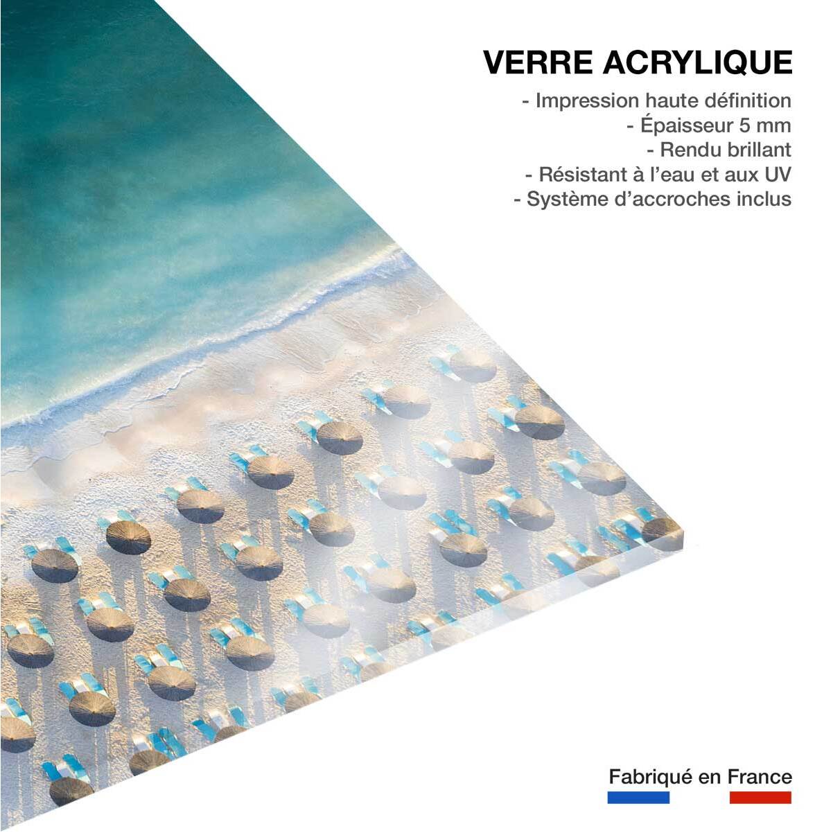 Tableau bleu pacifique Tableau plexiglas