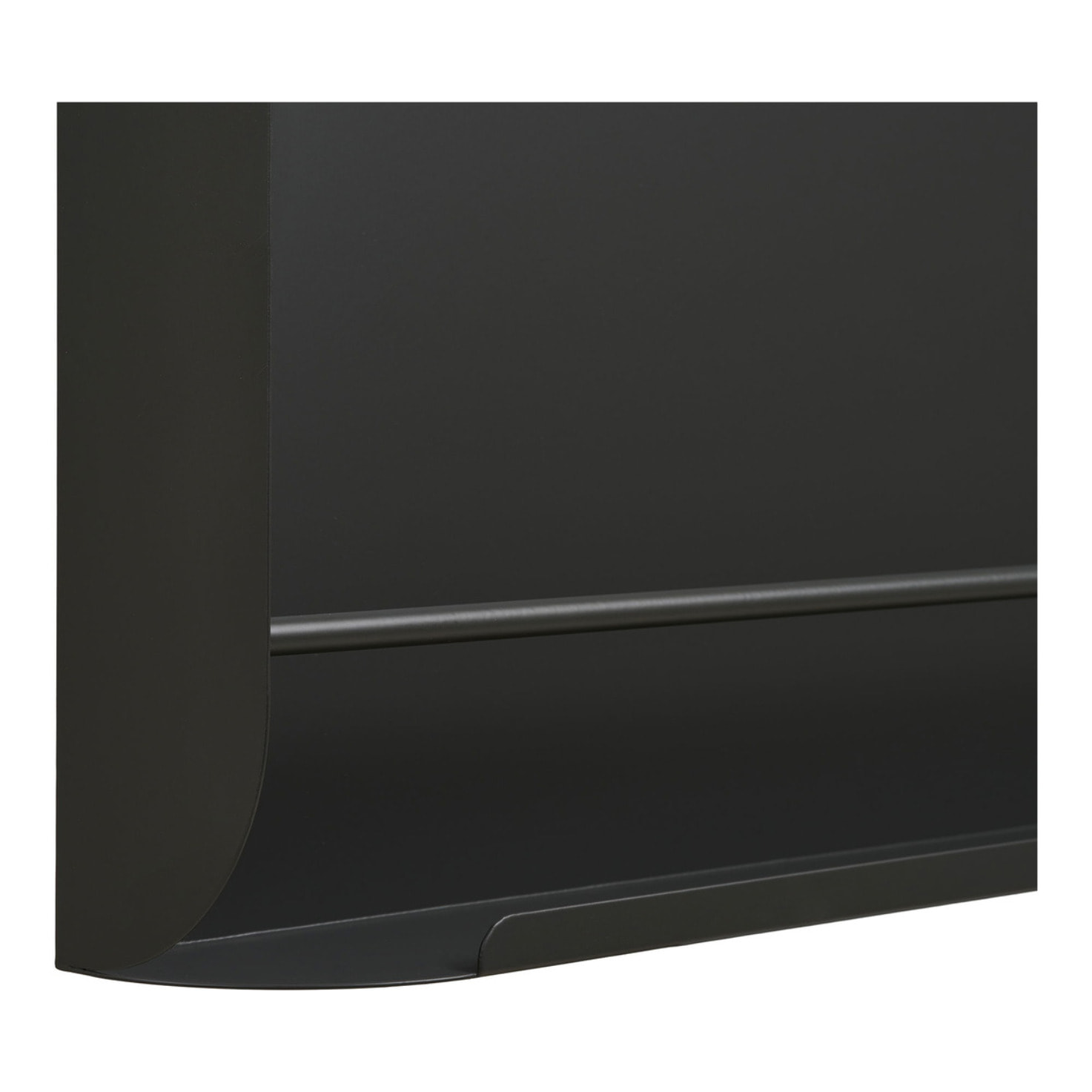 Mensola da parete Volterra in metallo grigio scuro 60×30 cm