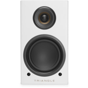 Enceinte bibliothèque active TRIANGLE LN01A ELARA BLANC MAT X2