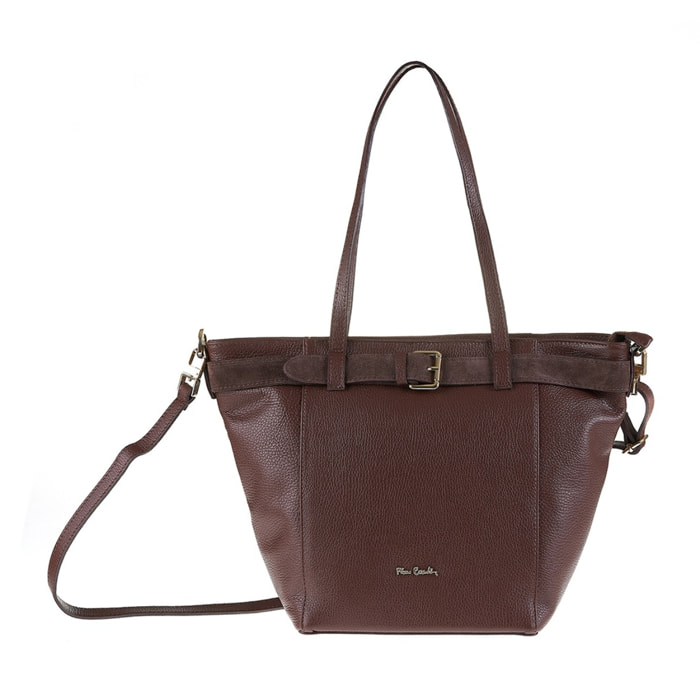 Borsa a spalla da donna Made in Italy - Modello Celeste Elite - 100% pelle - 42.0 x 30.0 x 16.0 cm