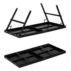 Mini table de ping pong pliable dim. 152 x 76 x 72 cm noir blanc