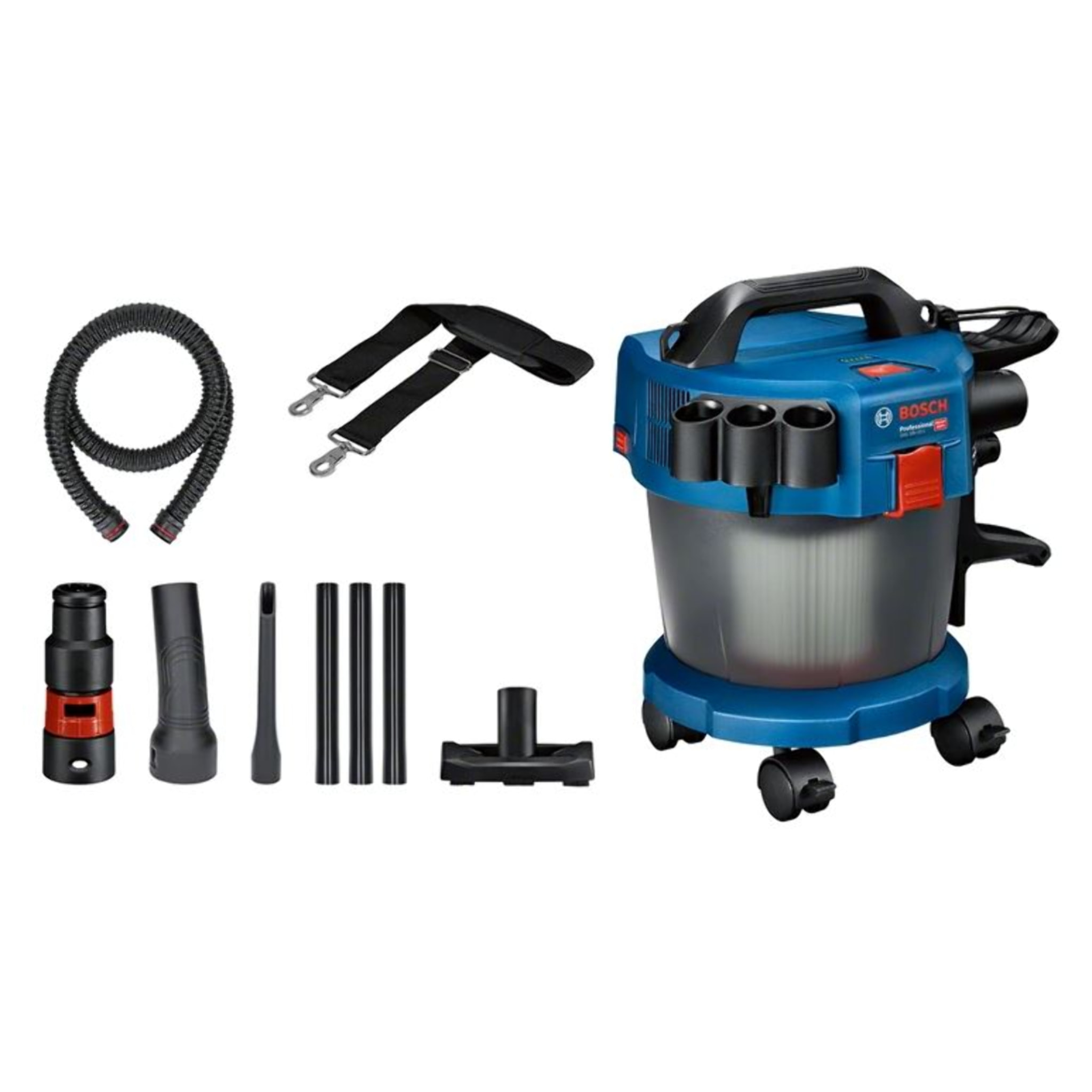 Aspirateur eau et poussières BOSCH GAS 18V-10L solo + Accessoires - 06019C6302