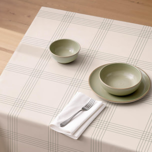 Nappe anti-taches OTTO BEIGE - en 100 % coton