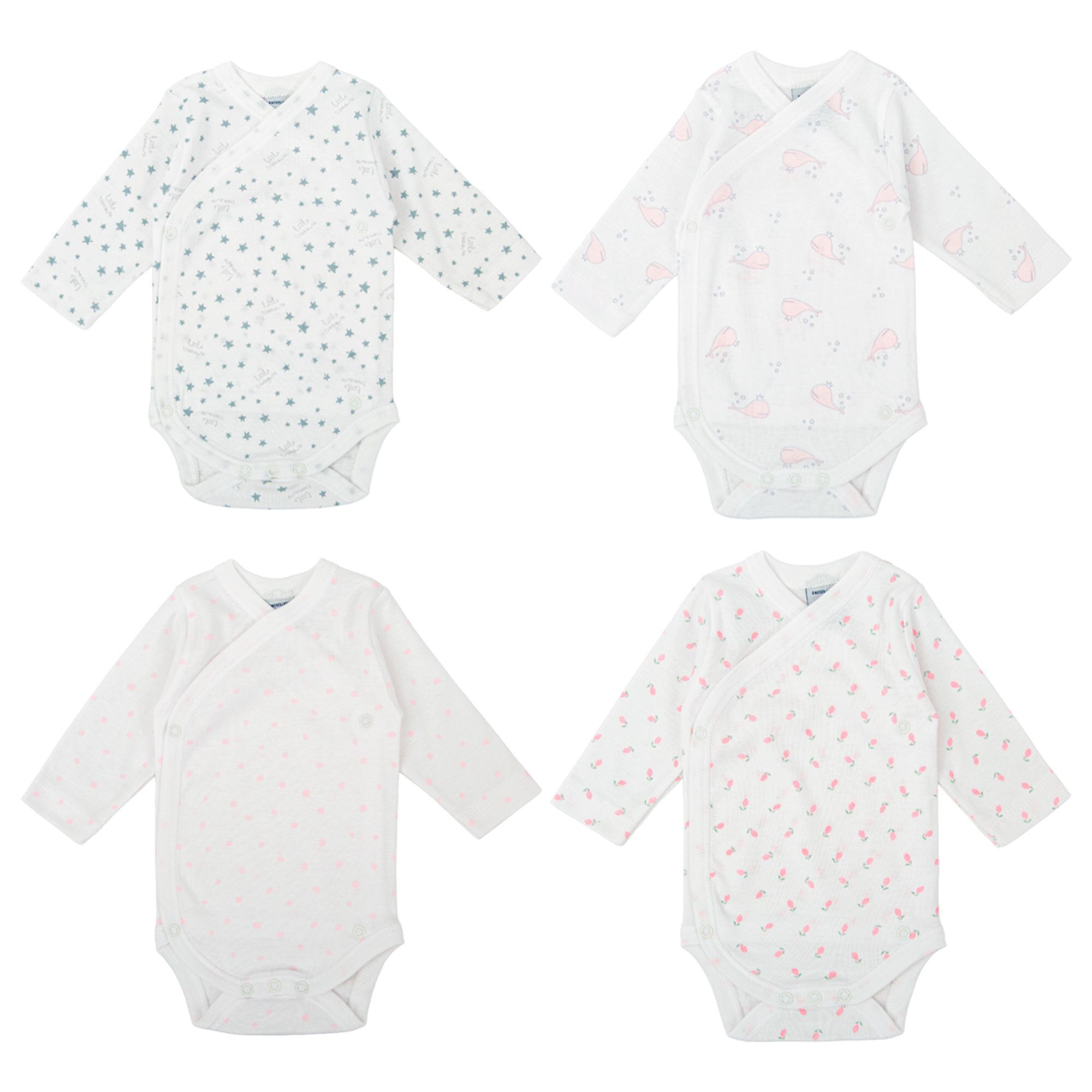 Pack 4 Body Basico Manga Larga