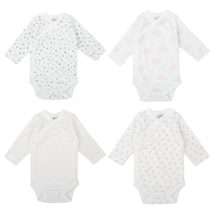 Pack 4 Body Basico Manga Larga