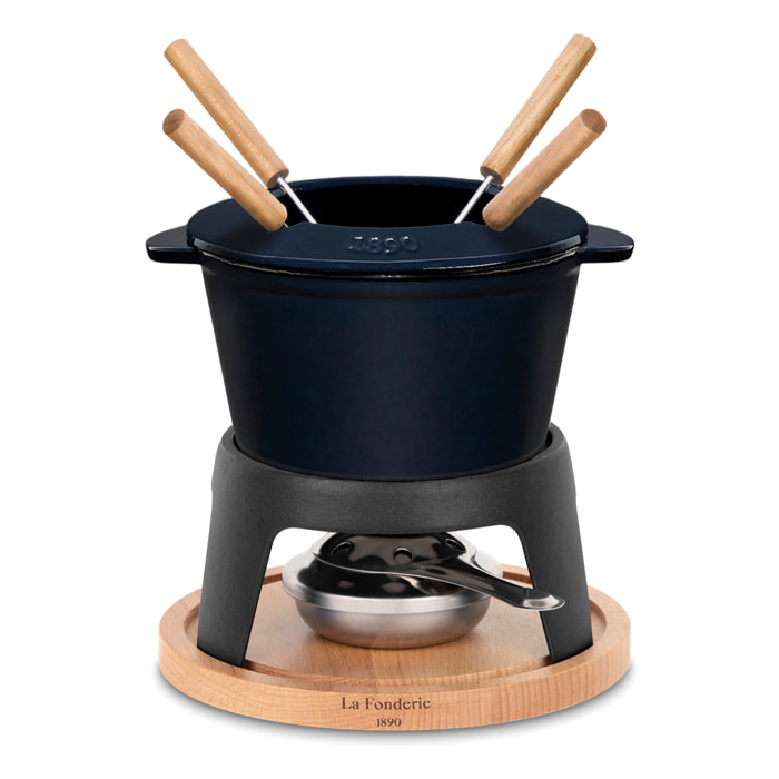 Fondue de hierro fundido para 4 personas MONT D'ARBOIS La Fonderie 1890 (tapa antisalpicaduras- 1,2 L)