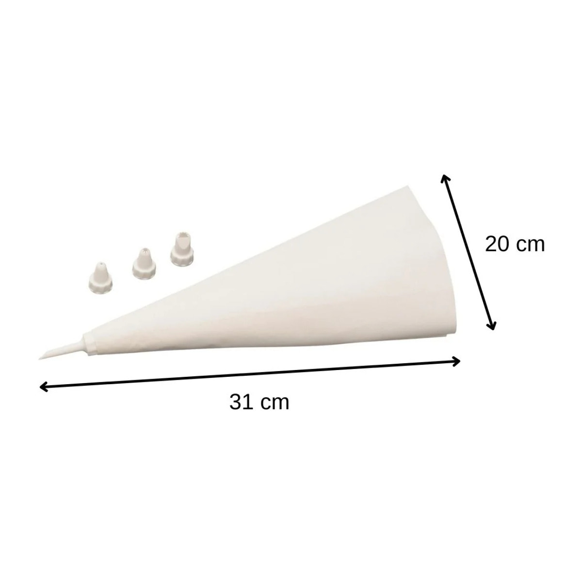 Poche à douille réutilisable et 4 embouts plastique 31 cm Zenker Smart Pastry