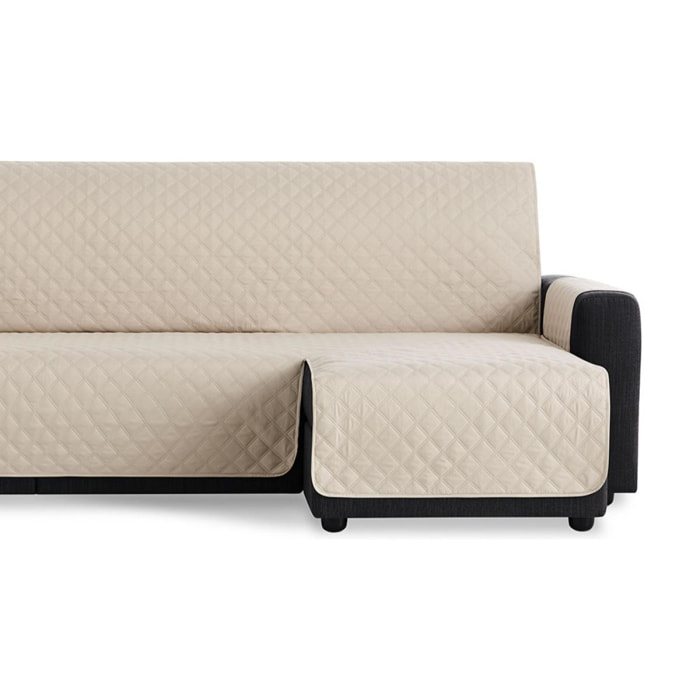 Cubre Sofá Acolchado para Chaise Longue MAU Beig brazo derecho Nordic-Home