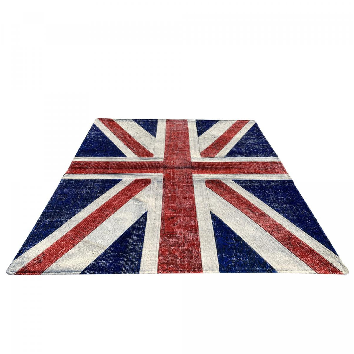 Tapis salon Union Jack fait main