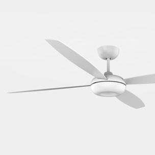 Forlight Ventilador Kudari Blanco Madera clara Blanco